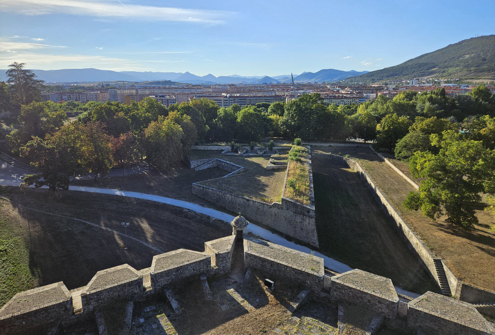 City walls protecting Pamplona