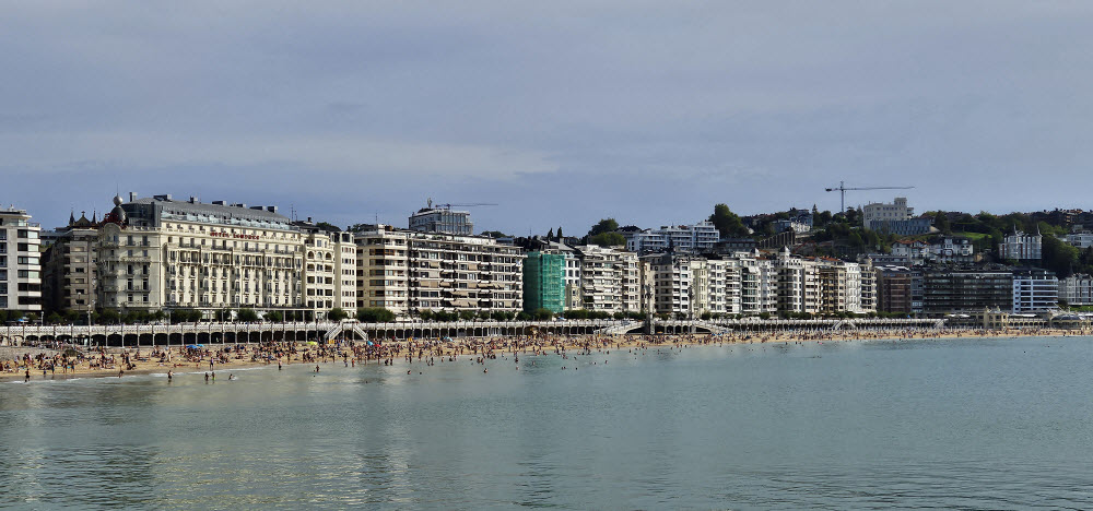 View of Crescent Beach in San Sebastian