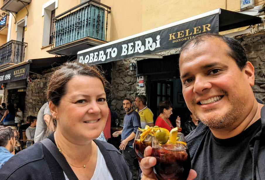 Vermouth in Bar Roberto Berri in San Sebastian